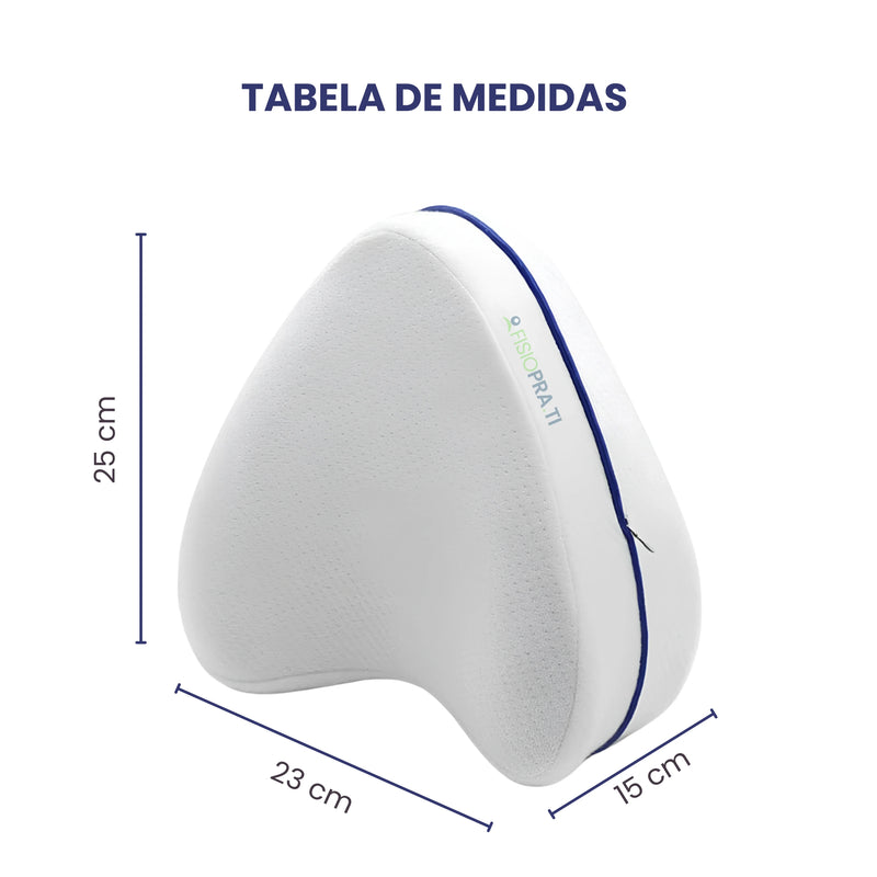 Travesseiro Ortopédico Almofada para Pernas e Coluna FISIOPRATI