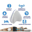 Travesseiro Ortopédico Almofada para Pernas e Coluna FISIOPRATI