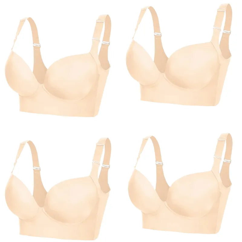 Kit 4 Sutiãs Becca Push-Up Modelador