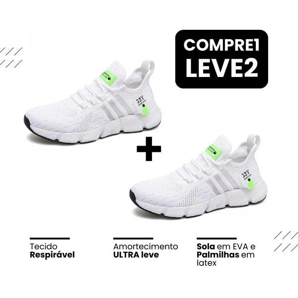 Tênis Allure Run - Respirável e Ortopédico (COMPRE 1 LEVE 2)