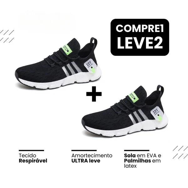 Tênis Allure Run - Respirável e Ortopédico (COMPRE 1 LEVE 2)